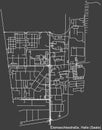 Street roads map of the DAMASCHKESTRAÃÅ¸E DISTRICT, HALLE SAALE